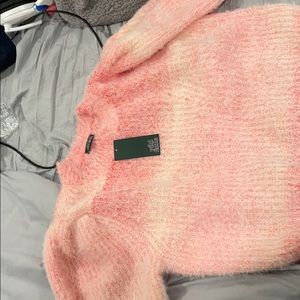 Peach sweater!